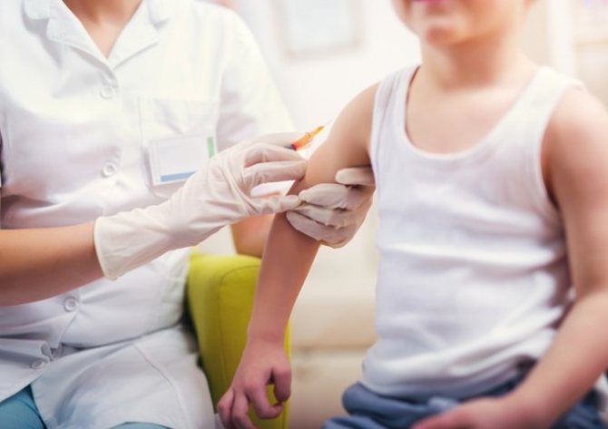 Children over 1.5 years old are vaccinated against tetanus in the forearm area.