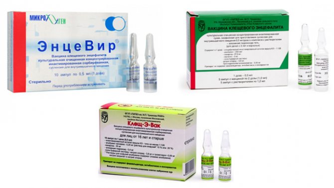 Various vaccines against tick-borne encephalitis