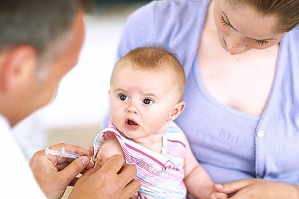 Vaccination of a child against mumps